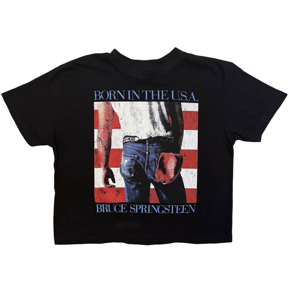 Bruce Springsteen - Born In The USA Crop top - Black